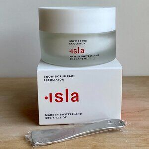 Isla Snow Scub Face Exfoliator, New in Box, with applicator, full size 50g.